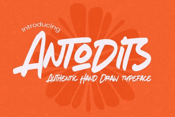 Antodits: A Handwritten Font for Editorial Grace