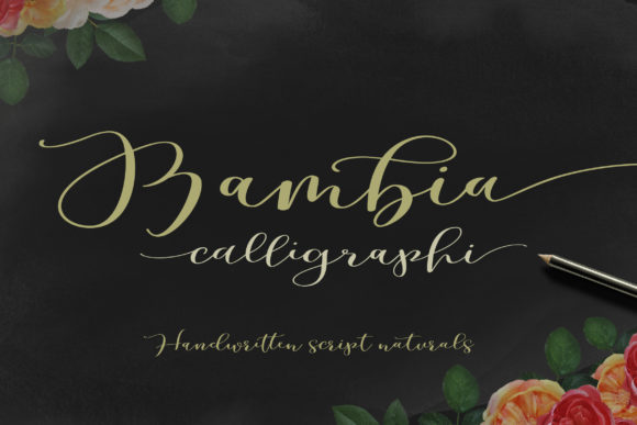 Bambia Calligraphi: A Handwritten Font for Branding