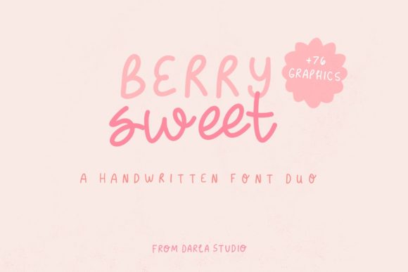 Berry Sweet: A Handwritten Font for Editorial Design