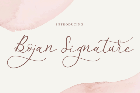 Bojan Signature: A Handwritten Font for Campaign Impact