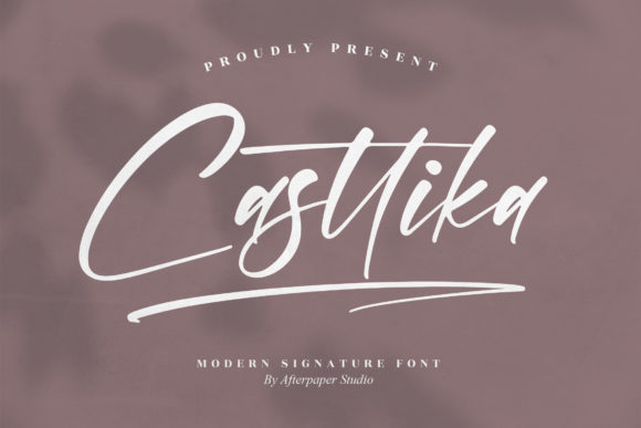 Casttika: A Modern Signature Font for Editorial Design