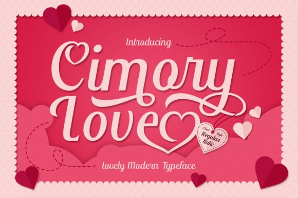 Cimory Love: A Romantic Script Font for Web Design