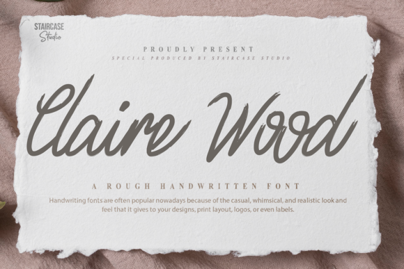 Claire Wood Font Review for Brand Designers