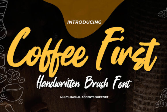 Coffee First Typeface for Editorial Design