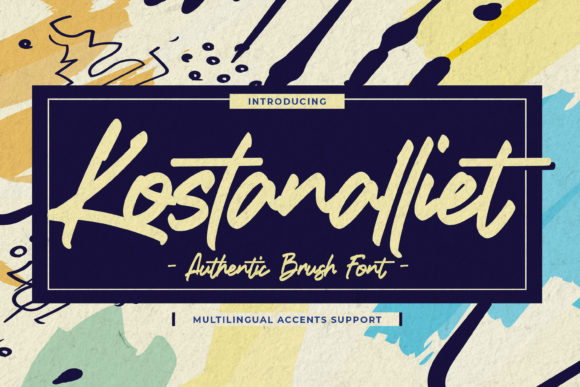 Kostanalliet Font: Elevate Your Handmade Brand