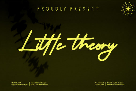 Little Theory: A Charming Script Font for Makers