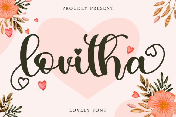 Lovitha Font: A Dancing Script for Makers