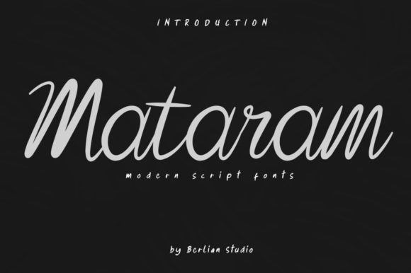 Mataram Font: Elevate Your Brand Visuals