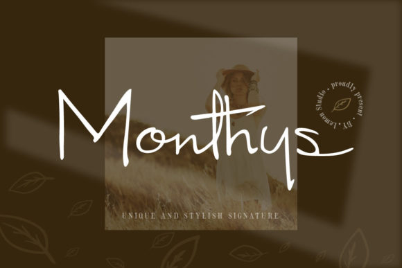 Monthys: A Handwritten Font for Crafters