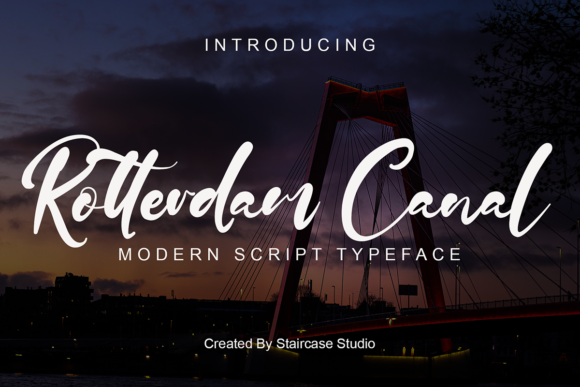 Rotterdam Canal: A Modern Script Typeface for Web Design