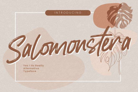 Salomonstera: A Handmade Script Font for Authentic Brands