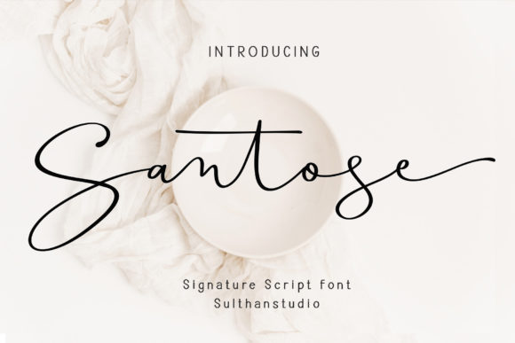 Santose: The Script Font for Modern Marketers