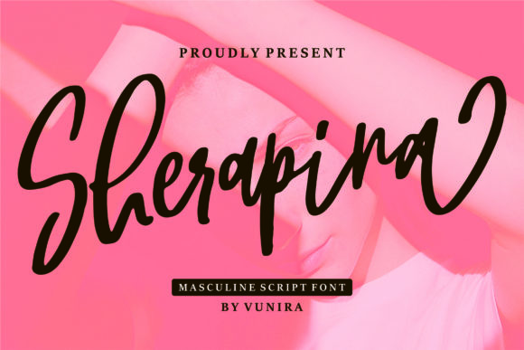 Sherapina: A Handwritten Typeface for Editorial Charm