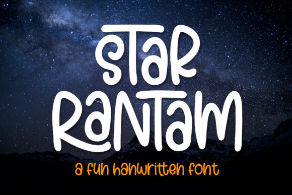 Star Rantam: A Handwritten Font for Modern Web Design