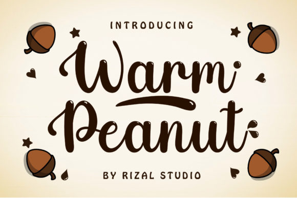 Warm Peanut Font: A Handwritten Typeface for Polished Branding