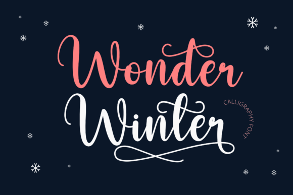 Wonder Winter Font: Elevate Your Campaign Visuals